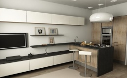 Горка с фасадами белого цвета фото №2