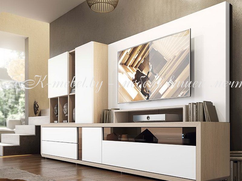 Горка с фасадами из пластика белого цвета фото №1