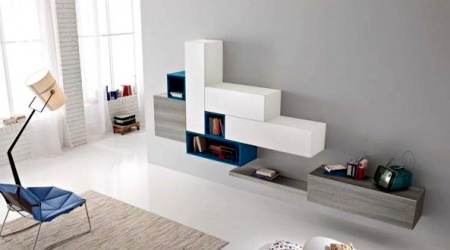 Горка с подвесным комодом