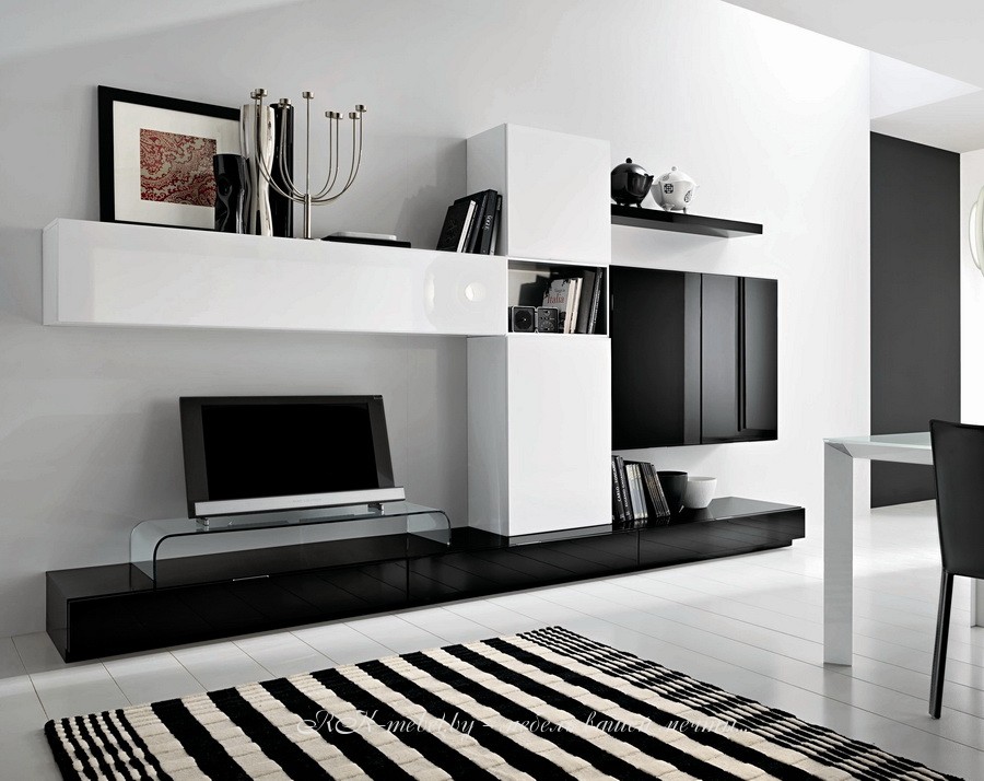 Модульная система черно-белого цвета фото №1