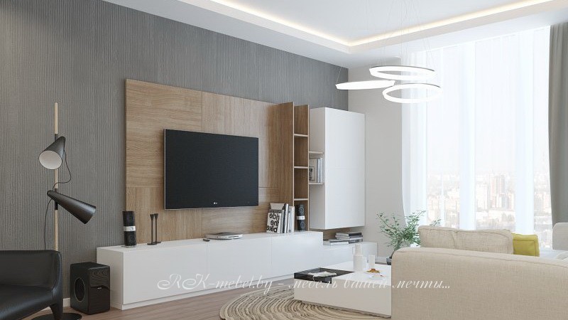 Модульная система для гостиной белого цвета фото №1