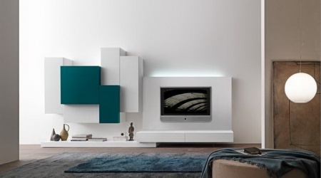 Модульная мебель белого цвета