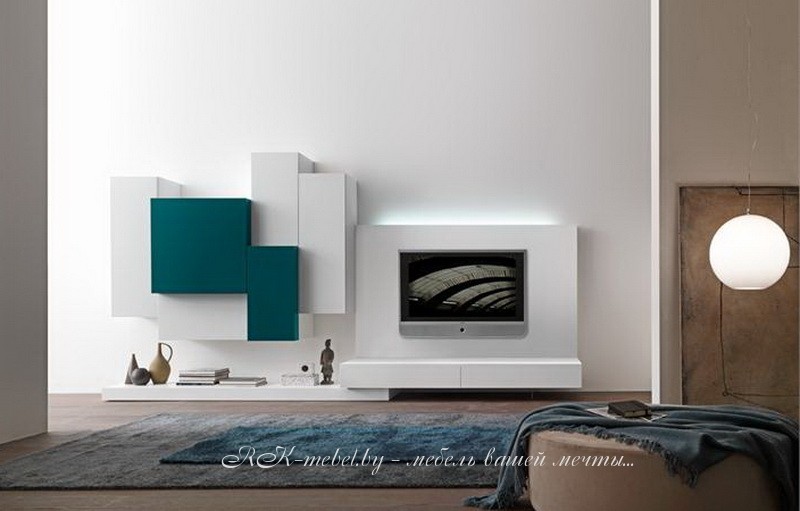 Модульная мебель белого цвета фото №1