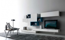 Стенка для гостиной белого цвета фото №1