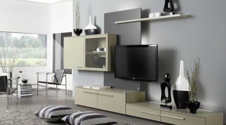 Мебель для гостиной бежевого цвета