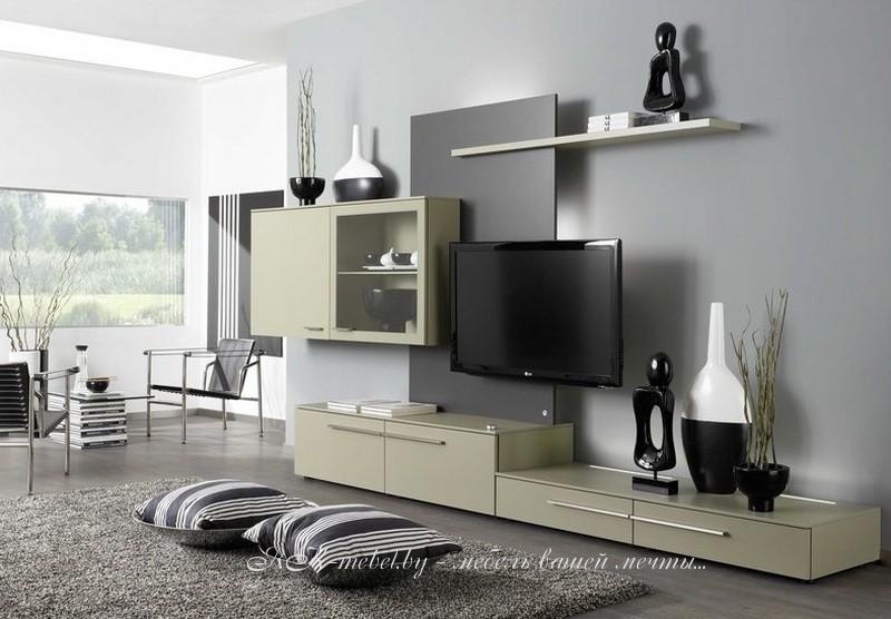 Мебель для гостиной бежевого цвета фото №1