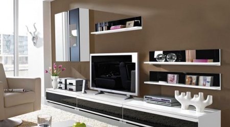 Модульная система черно-белого цвета