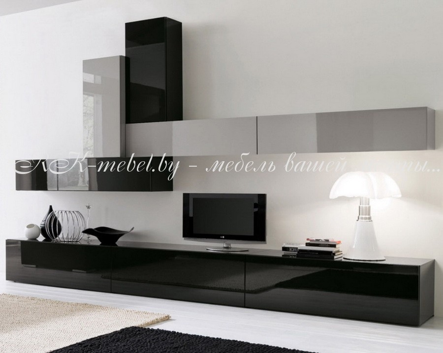 Глянцевая гостиная фото №1