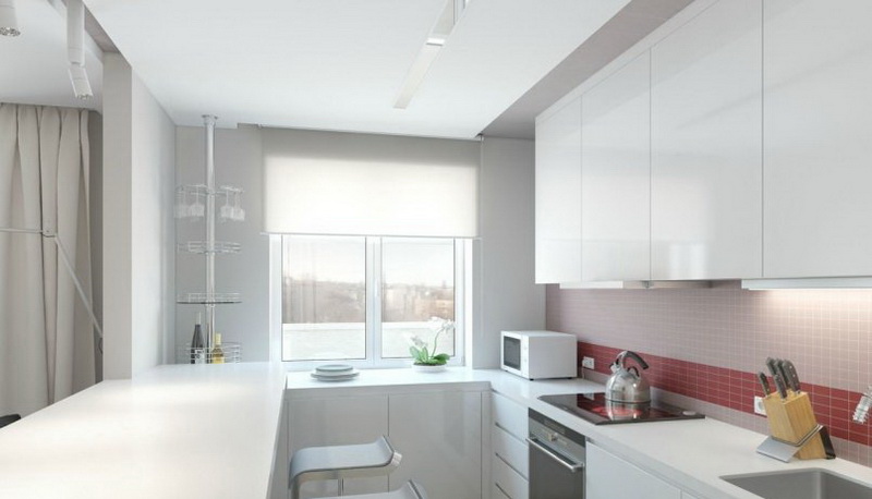 Кухня из пластика белая фото №1