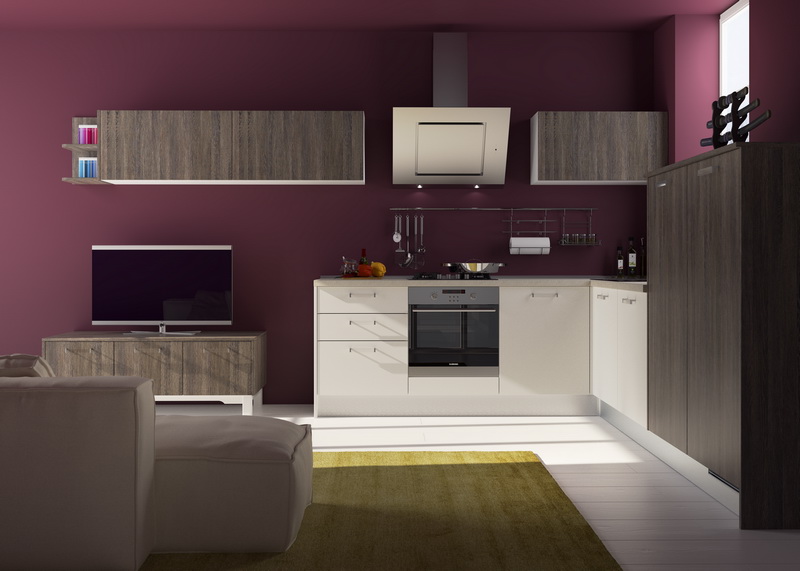 Кухня из пластика угловая фото №1