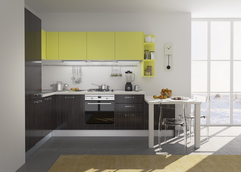 Кухня из пластика угловая фото №1