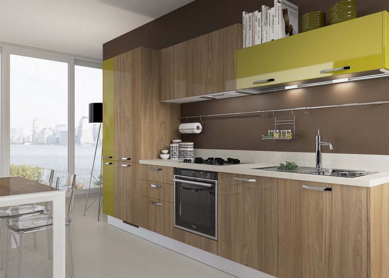 Кухня из пластика линейная фото №1