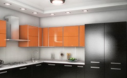 Кухня из пластика угловая фото №3