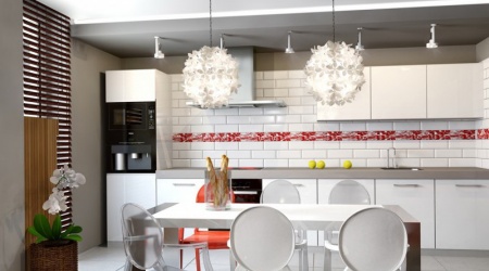 Кухня из пластика белая