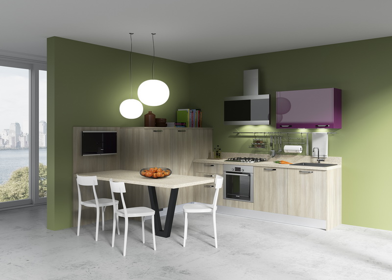 Кухня из пластика угловая фото №1