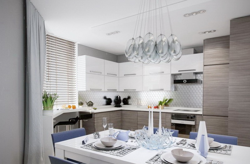 Угловая кухня из лдсп egger фото №1