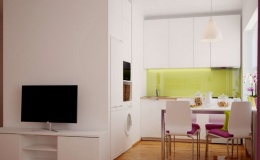 Маленькая кухня из мдф белая фото №5