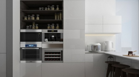 Кухня из мдф белая