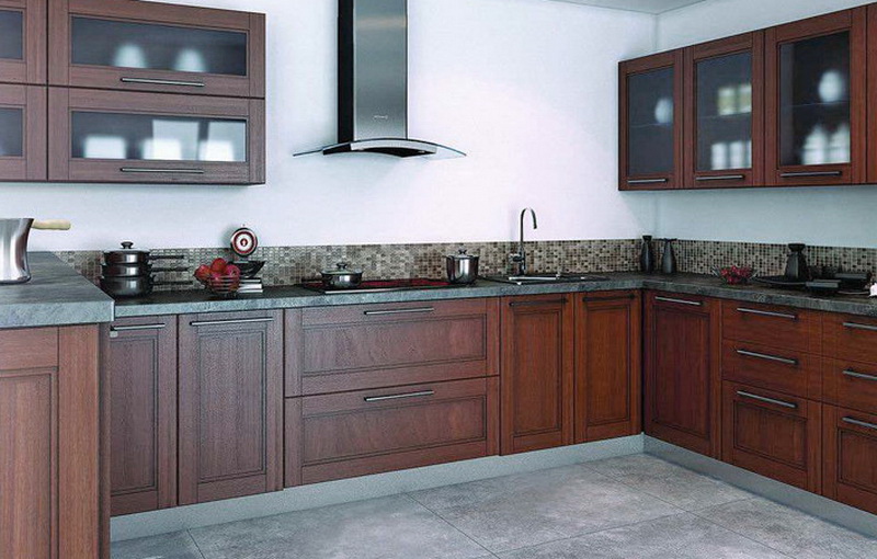 Кухня из массива ольхи фото №1