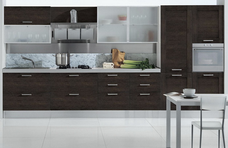 Кухня из массива прямая фото №1