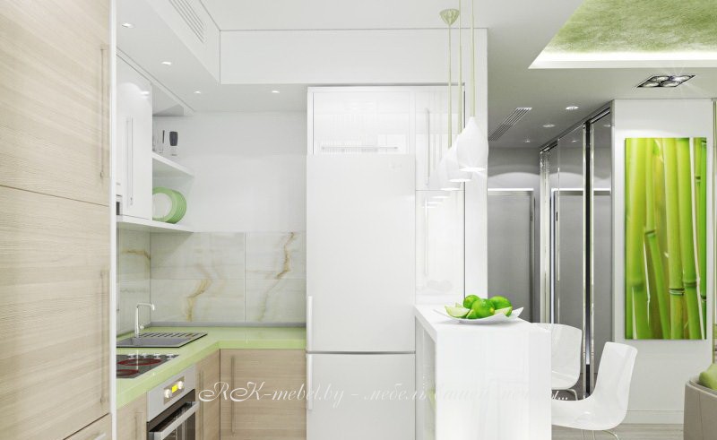 Кухня из пластика эконом класса фото №1