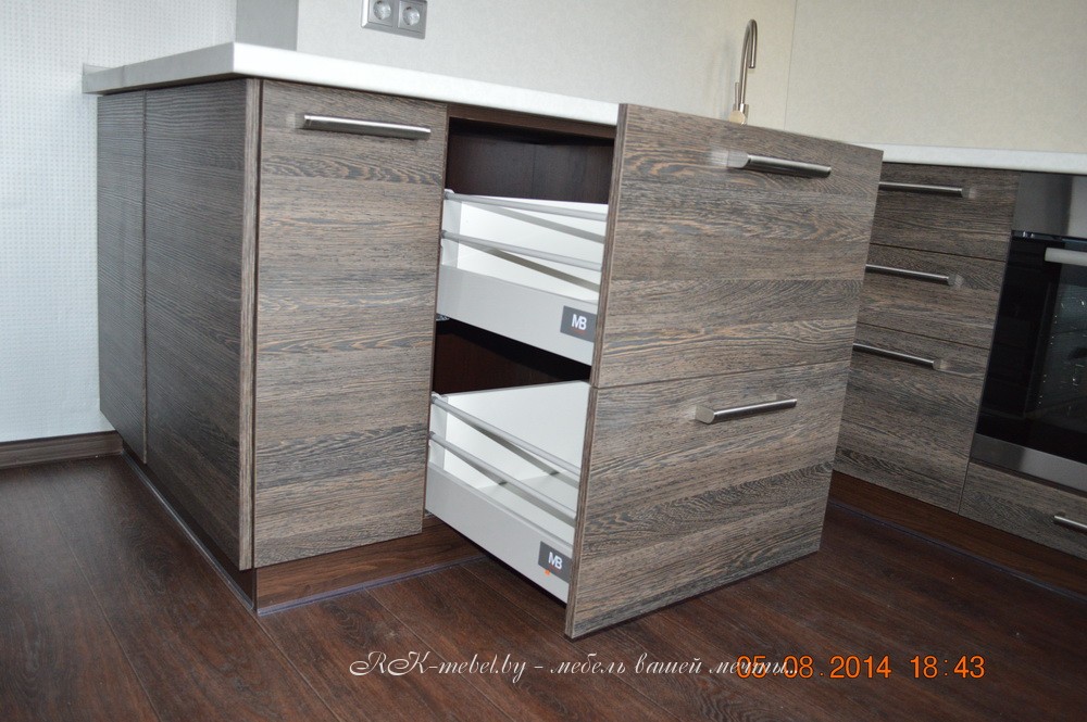 Угловая кухня из ЛДСП EGGER Венге Мали фото №2