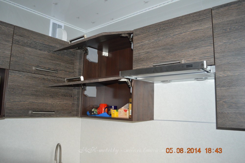 Угловая кухня из ЛДСП EGGER Венге Мали фото №4