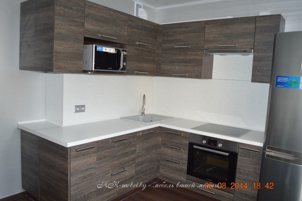 Угловая кухня из ЛДСП EGGER Венге Мали фото №6