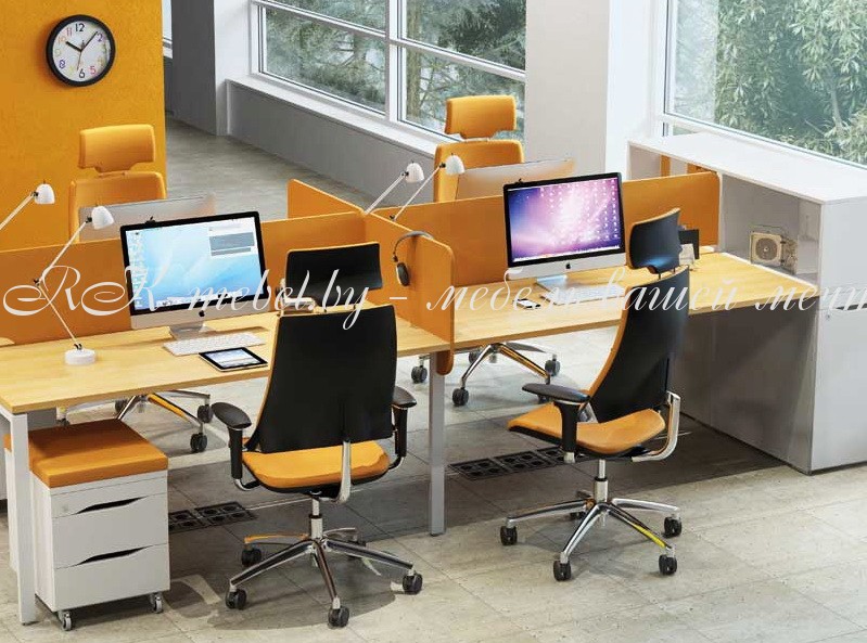 Мебель для персонала желтого цвета фото №1