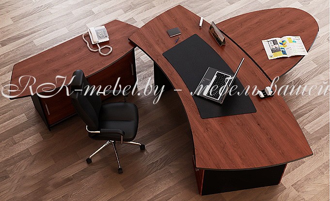 Офисный стол темный фото №1