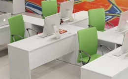 Мебель для персонала белого цвета фото №3