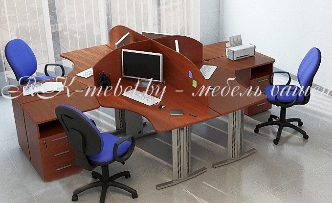 Мебель для персонала темного цвета фото №2