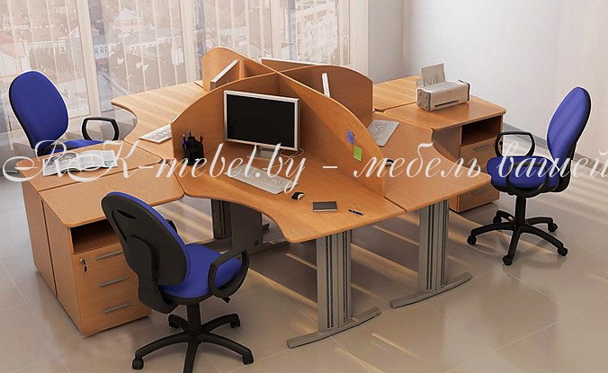 Мебель для персонала темного цвета фото №3