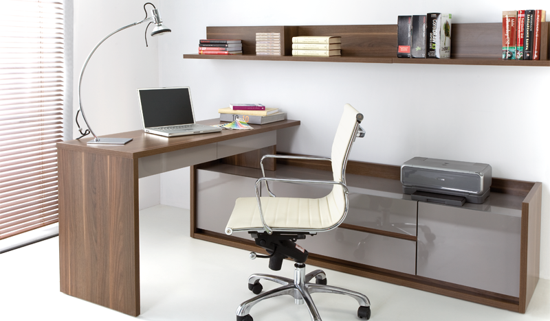 Офисная мебель с глянцевыми фасадами фото №1